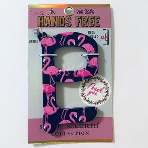 Simply Southern Bee Safe Hands Free Flamingo Design Door Opener & Button Pusher